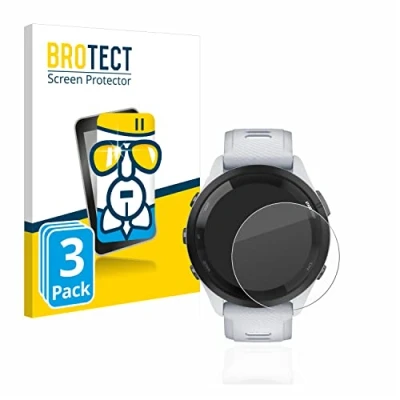 Abbildung von BROTECT Schutzglas für Garmin Forerunner 265 (46 mm) (3 Stück) Schutzfolie Panzer Folie Glas [Extrem Kratzfest 9H, Anti Fingerprint,