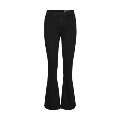Abbildung von Noisy may Damen Nmsallie Hw flare Vi023bl Noos Jeans, Schwarz, 26W 30L EU