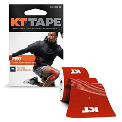 Abbildung von KT Tape Pro, Vorgeschnittene, 20 Streifen, Synthetisch, Rot