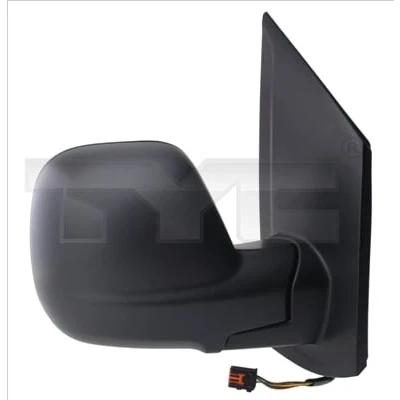 Abbildung von Außenspiegel Tyc 336 0134 links schwarz für elektr.Spiegelverstellung, konvex, beheizbar CITROËN: Jumpy III Kastenwagen, Spacetourer