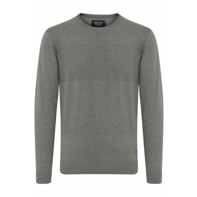 Abbildung von Indicode Jeans Idernesto Strickpullover, Herren, Größe: XL, Grey mix