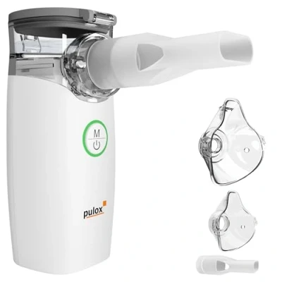 Abbildung von pulox Inhalator IN 100 Elektrischer Nebulizer Vernebler mit Zubehör