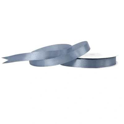 Abbildung von Creativery Satinband, Satinband 12mm x 25m Rolle Dunkelgrau