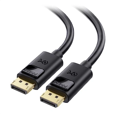 Abbildung von Cable Matters 4K DisplayPort Kabel 2m (DP Kabel, Display Port Kabel) DP auf für 60Hz, 2K 144Hz 2 Meter