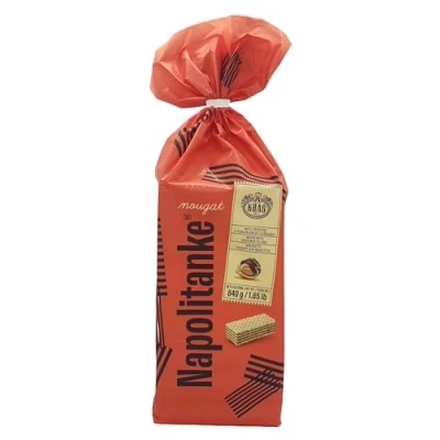 Abbildung von NAPOLITANKE KRAS Premium Waffeln Waffelkekse mit leckeren Milch , Schokoladencreme Haselnuss Zitronen und Orangenfüllungen Verschiedene Größen (840 G HAZELNUT, 2 PCS)