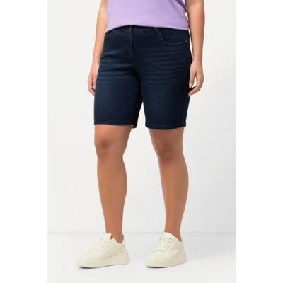 Abbildung von Ulla Popken Jeans Shorts, Damen, Größe: 46, Bleu jean