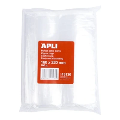 Abbildung von Apli 13130 Sporttasche Selbsteinzug, 100 er Pack, 160 x 220 mm