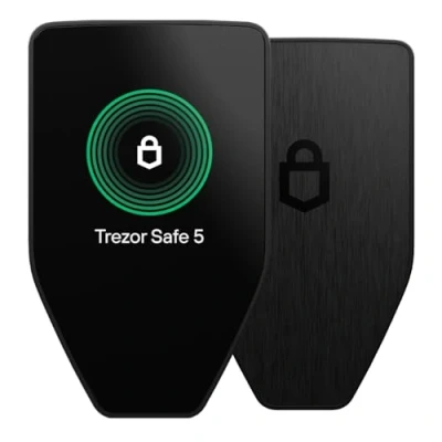 Abbildung von Trezor Safe 5 Krypto Hardware Wallet mit Secure Element und Passphrase, Farb Touchscreen, Haptic Feedback, Bitcoin Sicherheit, Unterstützt Tausende von Coins (Black Graphite)
