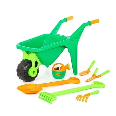 Abbildung von Polesie Spielzeug Gartenset Schubkarre Gartenfüllung Schaufel Rechen Gießkanne, (Set)