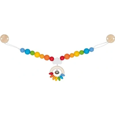 Abbildung von Gollnest &amp; Kiesel Kinderwagenkette Goki Wagenkette Regenbogen Kinderwagen 65261 Neu (1 tlg), mit Glöckchen