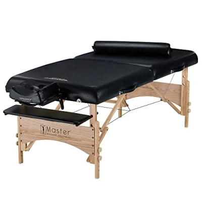 Abbildung von MASTER MASSAGE EQUIPMENT Massageliege, Schwarz, 81 cm
