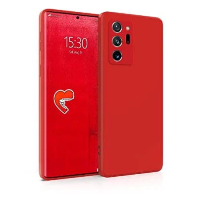 Abbildung von MyGadget Hülle für Samsung Galaxy Note 20 Ultra robuste Silikon Schutzhülle TPU Case Slim Silikonhülle Back Cover Kratzfest Handyhülle Rot