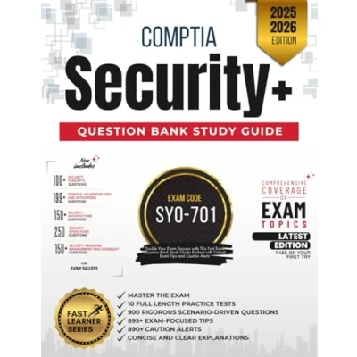 Abbildung von COMPTIA SECURITY+ MASTER THE EXAM (SY0 701): 10 PRACTICE TESTS, 900 RIGOROUS, SCENARIO DRIVEN QUESTIONS, SOLID FOUNDATION, GAIN WEALTH OF INSIGHTS, EXPERT EXPLANATIONS AND ONE ULTIMATE GOAL