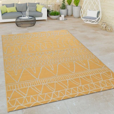 Abbildung von Paco Home Teppich &quot;Illusion 321&quot;, rechteckig, Flachgewebe, modernes Design, In und Outdoor geeignet, UV beständig