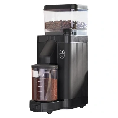 Abbildung von MOCCAMASTER Kaffeemühle KM5 Matt Black Mahlgradeinstellung schwarz, 250 g Bohnenbehälter
