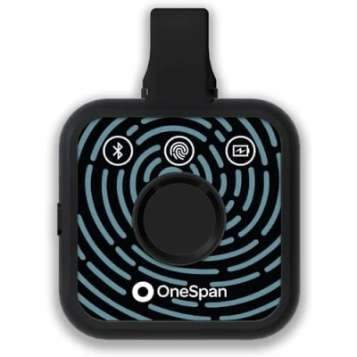 Abbildung von Digipass OneSpan FX1 Bio Sicherheitsschlüssel FIDO2 zertifiziert Biometrische Authentifizierung Phishing resistent