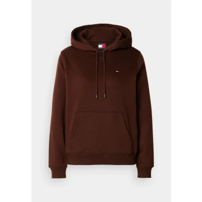 Abbildung von Tommy Jeans Women&#039;s TJW REG S Flag Hoodie DW0DW19958, Brown, XS, Braun (Rich Brown), XS