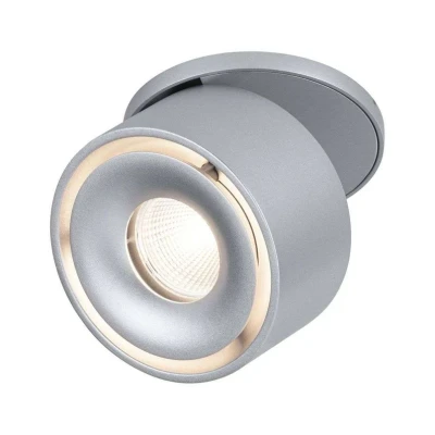 Abbildung von Paulmann 93374 LED Einbauleuchte Spircle 78mm incl. 1x8,0 W Warmweiß Chrom matt Aluminium Beleuchtungssystem 3000 K