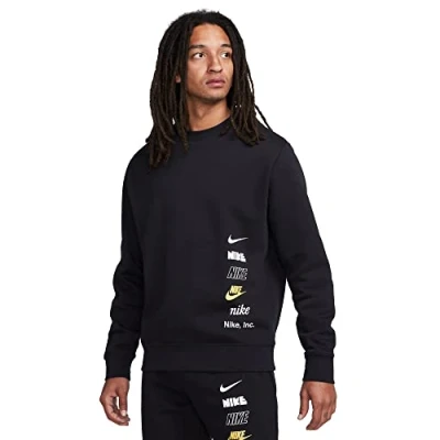 Abbildung von Nike Sportswear CLUB CREW Sweatshirt, Herren, Größe: Large, Black