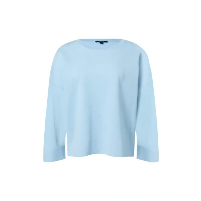 Abbildung von comma Leichter MIT Transparenten ÄRMELN Strickpullover, Damen, Größe: Medium, Hellblau