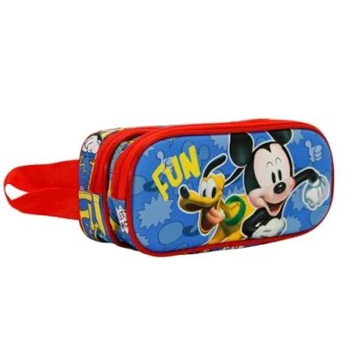 Abbildung von Micky Maus Fun 3D Doppelfedermäppchen, Mehrfarbig
