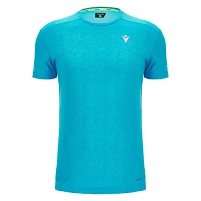 Abbildung von Macron Herren Run Start Scd Ralph T Shirt Print Nsky Mel Ss Man Mesh, Sky Blue, XL