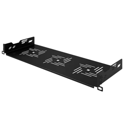 Abbildung von Stalflex Server Fachboden 19 Zoll 1U 170mm Serverschrank Hergestellt aus Hochbelastbarer Stahl Professionell Belüftetes Rackmontage Kragarmtablett