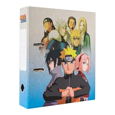 Abbildung von Grupo Erik Aktenordner A4 Naruto Ordner mit Hebelmechanik Ringordner 2 Ringe Büromaterial und Schulmaterial