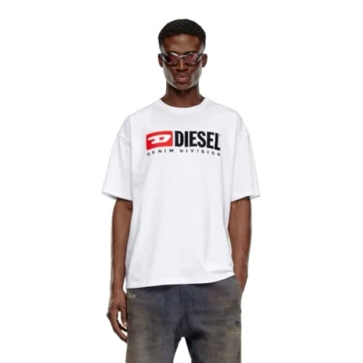 Abbildung von Diesel BOX DIV Tshirt print, Herren, Größe: XS, Weiß