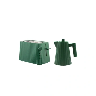 Abbildung von Alessi Wasserkocher Set Toaster + Plissé Farbwahl
