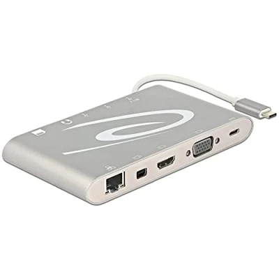 Abbildung von DeLock USB Type C 3.1 Dockingstation 4K 87298 Silber