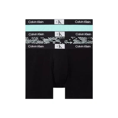 Abbildung von Calvin Klein Underwear 3 PACK Panties, Herren, Größe: XS, Black print blue