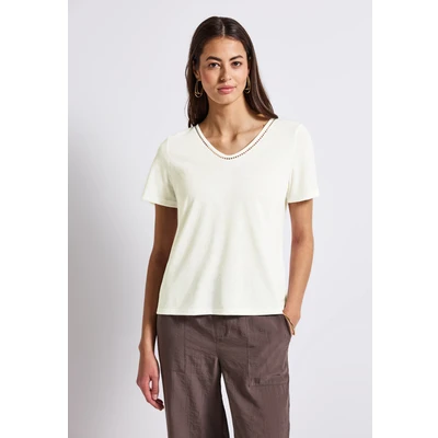 Abbildung von Street One LOOK Tshirt print, Damen, Größe: 36, Weiß