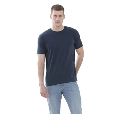 Abbildung von mey Tshirt basic, Herren, Größe: 6XL, Yacht blue