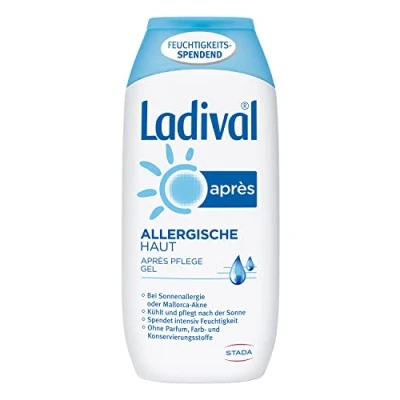 Abbildung von Ladival Allergische Haut Après Sun Gel Parfümfreies After für Allergiker feuchtigkeitsspendend und kühlend ohne Farb Konservierungsstoffe 200 ml