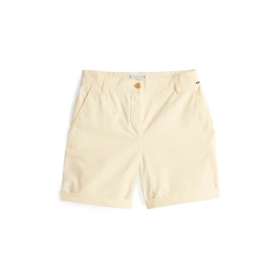 Abbildung von Tommy Hilfiger Damen Chino Shorts Kurz, Elfenbein (Ivory Petal), 44