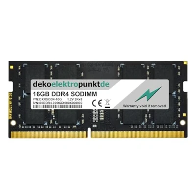 Abbildung von dekoelektropunktde 16GB RAM Speicher passend für QNAP TS 673A 4G DDR4 SO DIMM PC4