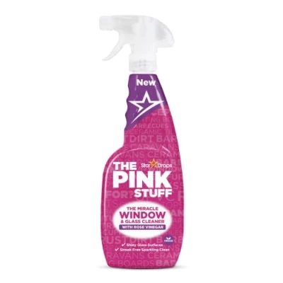Abbildung von 12er Pack Stardrops Pink Stuff Fenster und Glasreiniger mit Rosenessig 750ml