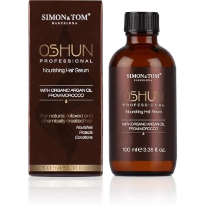 Abbildung von Simon&amp;Tom Oshun Haar Serum Mit Bio Arganöl, Nährt und Schützt Verleiht Glanz Geschmeidigkeit, Kontrolliert lockiges sprödes Haar, Paraben, Phthalate Frei, 100ml