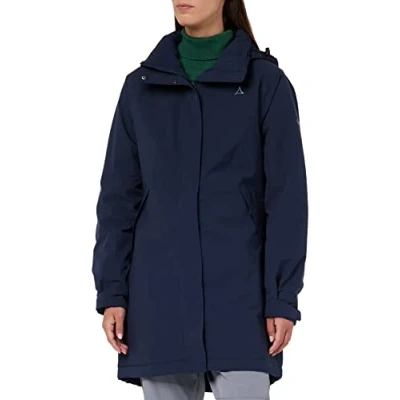 Abbildung von Schöffel Bastianisee Regenjacke / wasserabweisende Jacke, Damen, Größe: 34, Blau