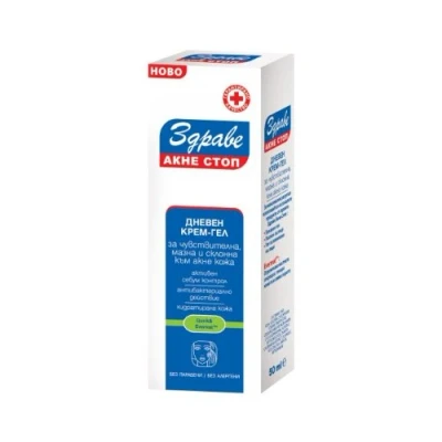 Abbildung von Zdrave Akne Stop Mattierende Creme Gel für fettige und zu neigende Haut 50 ml
