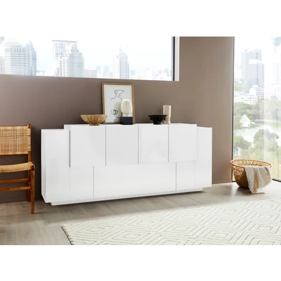 Abbildung von INOSIGN Sideboard &quot;Coro, Kommode, Schrank, Kredenz, grifflos mit Einlegeböden&quot;, 1 Klappe, 6 Türen, Doppeltiefe, B/T/H 200x86x45cm
