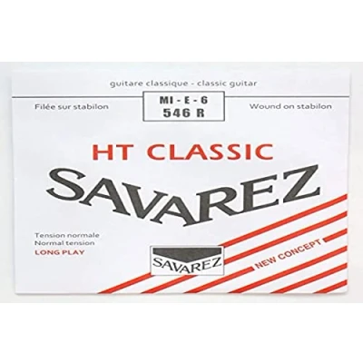 Abbildung von Savarez Saiten für klassische Gitarre Alliance HT Classic 546R Einzelsaite E6w Standard, passend Saitensatz 540R, 540RH, 540CR