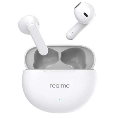 Abbildung von realme Buds T01 Truly Wireless In Ear Ohrhörer mit AI ENC für Anrufe, 13 mm dynamischer Treiber, bis zu 28 Stunden Akku, 88 Latenz, Bluetooth V5.4 und Google Fast Pair (weiß)
