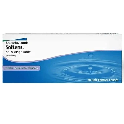 Abbildung von Bausch + Lomb SofLens Daily Disposable Tageslinsen, sphärische Kontaktlinsen, weich, 30 Stück BC 8.6 Mm / DIA 14.2 1.50 Dioptrien