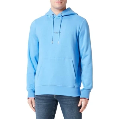 Abbildung von Tommy Hilfiger LOGO Tipped Hoody Sweatshirt, Herren, Größe: XL, Blue spell