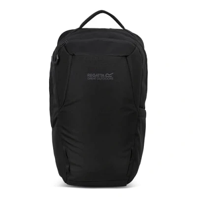 Abbildung von Regatta Rucksack Voyad 20L aus strapazierfähigem, wasserabweisendem Ripstop Gewebe &amp; verschließbaren Reißverschlüssen perfekt für Walking, Wandern, Camping Trekking, Schwarz, M, Casual