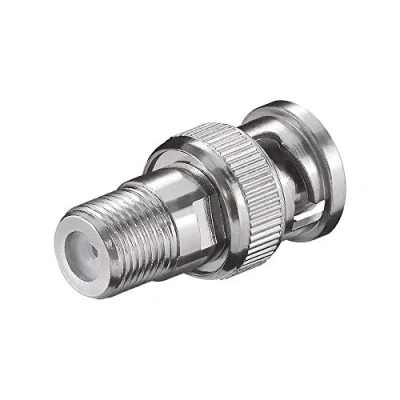 Abbildung von Goobay 11850 F Adapter, Buchse &gt; BNC Stecker, Zink, 1er pack