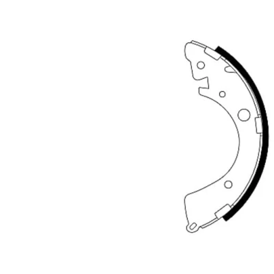 Abbildung von TEXTAR 91039601 Bremsbacken 200 36 ohne Handbremshebel HONDA: CIVIC 6 Hatchback, HR V I, 5 Coupe