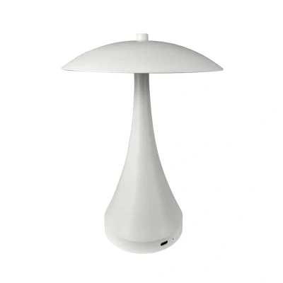 Abbildung von Dyberg Larsen LED Akku Tischlampe Vienna, weiß, Höhe 28 cm
